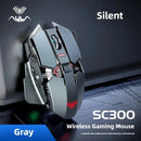 Mouse Sem Fio SC300 SSMMDZ – Recarregável, Silencioso, 6400 DPI, Luzes Coloridas, Para Notebook e Desktop