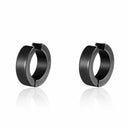 2 Peças Brincos de Aço Inoxidável 316L | Argolas Clip-On Sem Perfuração para Homens