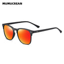 Óculos de Sol Masculinos MUMUCREAN 2025 – Retro Clássico Polarizado com Proteção UV400, Lentes Quadradas