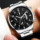 Relógio Masculino de Luxo YOLAKO – Pulseira de Aço com Calendário