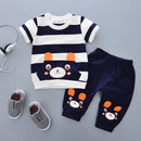 Conjunto Infantil Menino Verão – Camiseta e Shorts em Algodão 2 Peças com Estampa Divertida