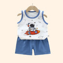 Conjunto Infantil em Algodão – Camiseta Regata e Shorts para Meninos e Meninas | Moda Verão