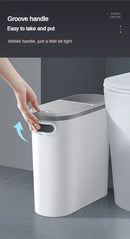 Lixeira de Banheiro VIE LENTE 10L – Pressão com Tampa, Design Compacto para Cozinha e Banheiro