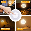 Luz Noturna Recarregável USB Portátil | LED para Sala de Estar, Quarto e Decoração de Casa