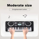 Piano Eletrônico Infantil 37 Teclas – Teclado Musical Portátil Educacional para Crianças
