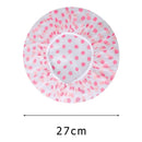 Kit 3 Toucas de Banho Femininas Reutilizáveis – Impermeável com Elástico Largo, Estilo Ponto
