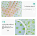 Kit 3 Toucas de Banho Femininas Reutilizáveis – Impermeável com Elástico Largo, Estilo Ponto