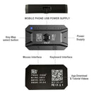 Controlador Móvel LEEDOAR M1 Pro 4 em 1 – Adaptador Mouse e Teclado Bluetooth V5.0 Programável para iOS e Android