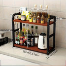 Prateleira de Bancada de Metal 2 Camadas | Organizador de Café, Canecas e Condimentos | Rack de Cozinha à Prova de Ferrugem