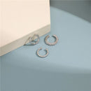 Ear Cuffs Femininos KOTiK 2025 – Brincos de Clipe Sem Furo com Zircônia Cúbica, Modernos e Geométricos