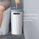 Lixeira de Banheiro VIE LENTE 10L – Pressão com Tampa, Design Compacto para Cozinha e Banheiro