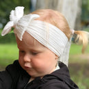 Tiarra Infantil QueenBaby com Laço em Nylon | Headband Elástico para Bebês e Crianças (0-5T)