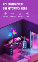 LED smart WIFI triangle wall light RGB indoor atmosphere light APP music synchronization game room TV bedroom decoration