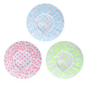 Kit 3 Toucas de Banho Femininas Reutilizáveis – Impermeável com Elástico Largo, Estilo Ponto