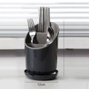 Suporte para Pauzinhos de Cozinha | Organizador com Placa de Drenagem e Suporte para Talheres | Rack de Armazenamento Doméstico