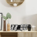 Relógio Digital 3D Niditon – Mesa e Parede, Moderno, com Exibição de Hora, Calendário e Umidade
