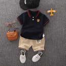 Conjunto Infantil Menino Verão – Camiseta e Shorts em Algodão 2 Peças com Estampa Divertida