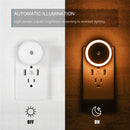Luz Noturna LED com Sensor Inteligente Crepúsculo-Amanhecer | Plug-in Automática para Casa