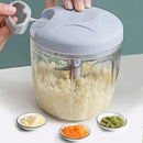 Triturador Manual de Gengibre e Alho para Cozinha | Cortador Multifuncional de Legumes e Moedor de Carne | Design Moderno e Minimalista