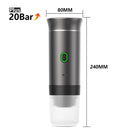 Máquina de Café Espresso Elétrica Portátil Wireless DENOKIN | 3 em 1 para Cápsulas, Pó e Viagem | Para Carro, Casa e Camping