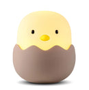 Luz Noturna Infantil em Silicone – Pato com Temporizador, Recarregável USB e Controle por Toque