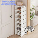 Organizador de Sapatos 6/8 Camadas | Sapateira Intercalar com Estrutura de Metal e Camadas de Tecido | Ideal para Entrada, Corredor ou Sala de Estar