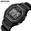 Relógio Masculino Esportivo SANDA 2156 – Digital Militar, à Prova d’Água, com LED e Cronômetro