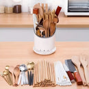 Suporte para Pauzinhos de Cozinha | Organizador com Placa de Drenagem e Suporte para Talheres | Rack de Armazenamento Doméstico