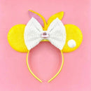 Tiaras com Orelhas do Mickey e Laços Disney – Acessórios de Cabelo para Bebês, Crianças e Adultos