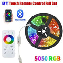 1-30m/100ft Luz de Tira LED USB RGB com Bluetooth, Controle por Toque e App – Backlight para TV e Decoração de Quarto