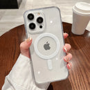 Capa Magnética Transparente Magesafe QIXTWO – Carregamento Sem Fio, Anti-Choque e Anti-Riscos para iPhone 11–17