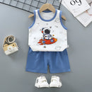 Conjunto Infantil em Algodão – Camiseta Regata e Shorts para Meninos e Meninas | Moda Verão