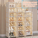 Organizador de Sapatos 6/8 Camadas | Sapateira Intercalar com Estrutura de Metal e Camadas de Tecido | Ideal para Entrada, Corredor ou Sala de Estar
