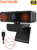 Webcam Nuroum V11 – Full HD 1080p 60fps com Microfone Integrado, Plug & Play para PC e Laptop