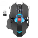 Mouse Sem Fio SC300 SSMMDZ – Recarregável, Silencioso, 6400 DPI, Luzes Coloridas, Para Notebook e Desktop