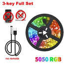 1-30m/100ft Luz de Tira LED USB RGB com Bluetooth, Controle por Toque e App – Backlight para TV e Decoração de Quarto
