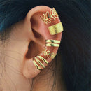 Ear Cuffs Femininos KOTiK 2025 – Brincos de Clipe Sem Furo com Zircônia Cúbica, Modernos e Geométricos