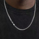 Colares Punk Básicos em Aço Inoxidável – Corrente Curb/Cuban 3, 5 e 7mm para Homens e Mulheres