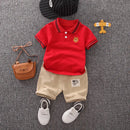 Conjunto Infantil Menino Verão – Camiseta e Shorts em Algodão 2 Peças com Estampa Divertida