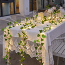 Videira de Hera Artificial com Luzes de Fada 2m | Decoração de Festa, Casamento e Natal