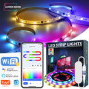 TUYA LED Strip Lights WS2812 RGBIC – Tira de LED Endereçável com Efeito Perseguidor, Wi-Fi, USB 5V, Smartlife Dreamcolor