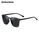 Óculos de Sol Masculinos MUMUCREAN 2025 – Retro Clássico Polarizado com Proteção UV400, Lentes Quadradas