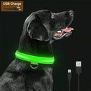 Coleira LED Recarregável para Cachorros e Gatos – 3 Modos Luminosa com USB, Destacável, Anti-Perda para Noite