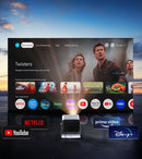 VEVSHAO V80 Projetor 4K – Full HD 1080P, 2200 Lúmens, Android 11, WiFi 6, Home Theater com Suporte Base