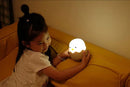 Luz Noturna Infantil em Silicone – Pato com Temporizador, Recarregável USB e Controle por Toque