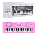 Piano Eletrônico Infantil 37 Teclas – Teclado Musical Portátil Educacional para Crianças