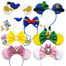 Tiaras com Orelhas do Mickey e Laços Disney – Acessórios de Cabelo para Bebês, Crianças e Adultos