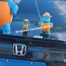 Boneco Decorativo Johnny Turtle MINISO – Acessório para Carro com Spray de Água, Tema Pokémon