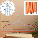Conjunto de 30 Cabides Antiderrapantes com Gancho Rotativo | Organização para Lavanderia, Banheiro e Quarto
