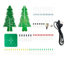 Kit Eletrônico 3D de Árvore de Natal – DIY com LEDs Piscantes Coloridos para Montagem e Prática de Soldagem